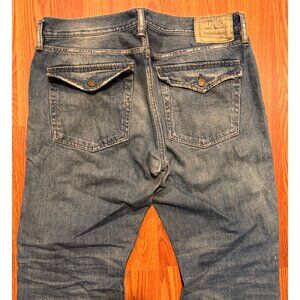 Polo Ralph Lauren Jeans Mens 33x30 Blue Rockland 320 Distressed Boot Grunge